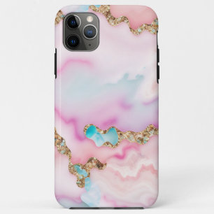 Lichtblauw Roze Agaat Marmer Populair Collectie Case-Mate iPhone Case