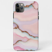 Lichtblauw Roze Marmeren Agaat Modern Collectie Case-Mate iPhone Case (Achterkant)