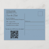 Lichtblauw, Roze & Witte Mandala's Aankondigingskaart (Achterkant)