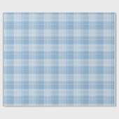 Lichtblauw ruitpatroon cadeaupapier (Vlak)