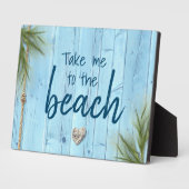 Lichtblauw rustiek kusthout Neem me mee naar het s Fotoplaat (Zijkant)