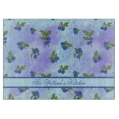 Lichtblauw Schattige bosbessenpatroon Snijplank (Voorkant)