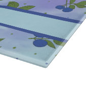 Lichtblauw Schattige bosbessenpatroon Snijplank (Hoek)