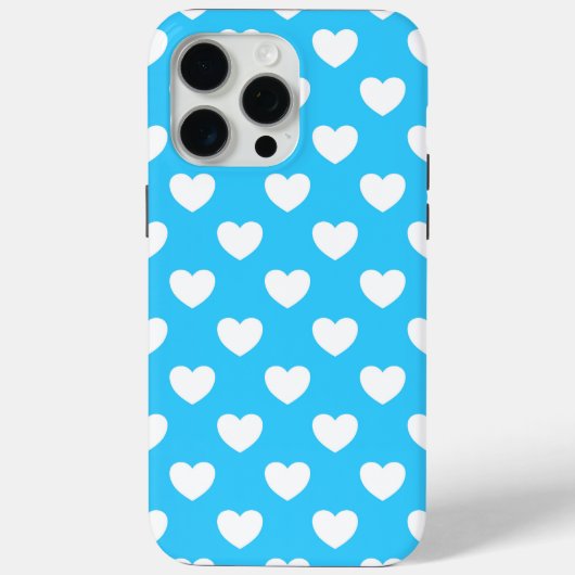 lichtblauw - Schattigee stijlvolle Polka Dot Hear Case-Mate iPhone Case (Achterkant)
