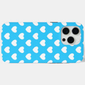  lichtblauw - Schattigee stijlvolle Polka Dot Hear Case-Mate iPhone Case (Achterkant (horizontaal))
