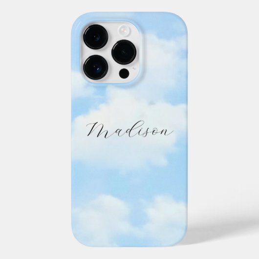 Lichtblauw Sky Foto Fancy naam Elegant Case-Mate iPhone Case (Achterkant)