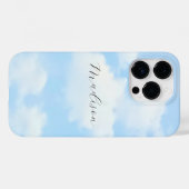 Lichtblauw Sky Foto Fancy naam Elegant Case-Mate iPhone Case (Achterkant (horizontaal))
