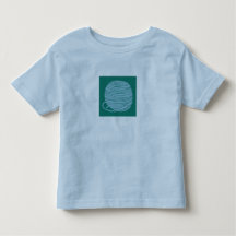 Lichtblauw T-shirt met garenbal