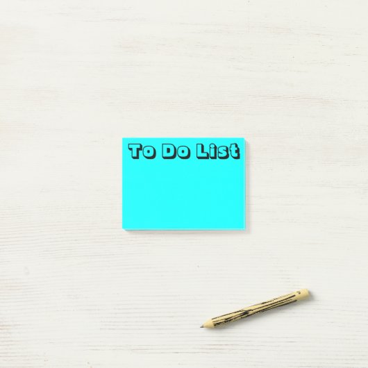 Lichtblauw | Te gebruiken lijst Post-it® Notes (Op bureau)