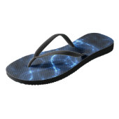 Lichtblauw Teenslippers (Schuin)