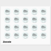 Lichtblauw Toevoegen Logo Zelfgemaakte Baked Goods Ronde Sticker (Vel)