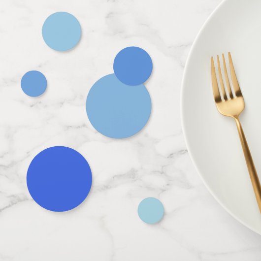 Lichtblauw tot Royal Blue Gradient Tropical Ocean Confetti (Groep)