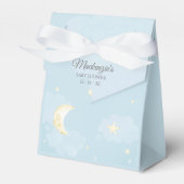 Lichtblauw Twinkle Little Star Sky Baby shower Bedankdoosjes (Voorkant Zijde)