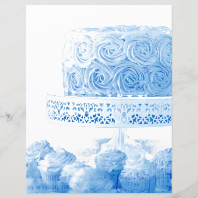  lichtblauw verjaardagstaart (Voorkant)