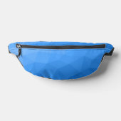 Lichtblauw verloop geometrisch maaspatroon heuptasje (Liggend)