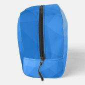 Lichtblauw verloop geometrisch maaspatroon toilettasje (Rechts)