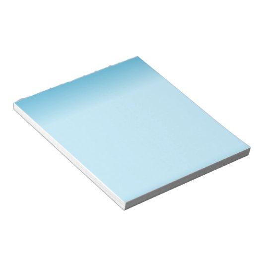 Lichtblauw verloop notitieblok (Schuin)