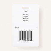 Lichtblauw Verticaal een Strip Security ID Medewer Badge (Achterkant)