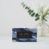 lichtblauw visitekaartje (Staand voorkant)