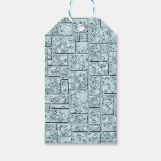 Lichtblauw, vlot cadeaulabel (Voorkant)
