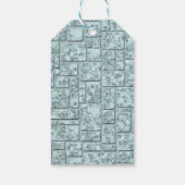 Lichtblauw, vlot cadeaulabel (Achterkant)