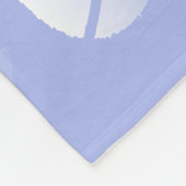 Lichtblauw Vreedzame Natuur Vogelsilhouet Fleece Deken (Hoek)