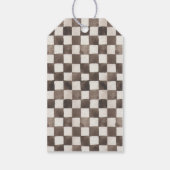 Lichtblauw vuilnis motorfiets verjaardag cadeau la cadeaulabel (Achterkant)