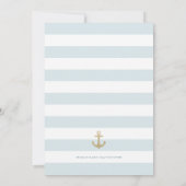Lichtblauw Witte Nautilus Herinnering Bewaar De Da Save The Date (Achterkant)