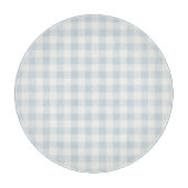 Lichtblauw Witte Schotse Strepen Snijplank (Voorkant)