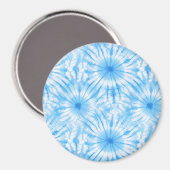 Lichtblauw Witte Tie Dye Magneet (Voorkant / Achterkant)