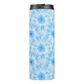 Lichtblauw Witte Tie Dye Thermosbeker (Achterkant)