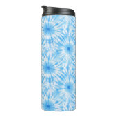 Lichtblauw Witte Tie Dye Thermosbeker (Geroteerd rechts)