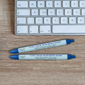 Lichtblauw Zakelijk Merk op Inktpen Blauwe Inkt Pen