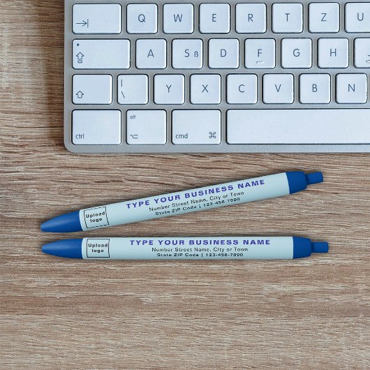 Lichtblauw Zakelijk Merk op Inktpen Blauwe Inkt Pen