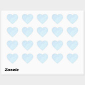 Lichtblauw Zand Hart Sticker (Vel)