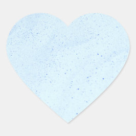 Lichtblauw Zand Hart Sticker