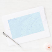 Lichtblauw Zand Rechthoekige Sticker (Envelop)