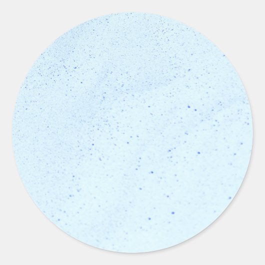Lichtblauw Zand Ronde Sticker (Voorkant)
