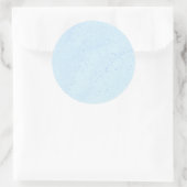 Lichtblauw Zand Ronde Sticker (Tas)