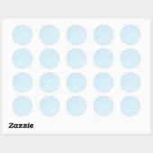 Lichtblauw Zand Ronde Sticker (Vel)