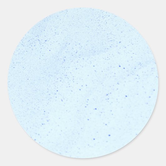 Lichtblauw Zand Ronde Sticker (Voorkant)