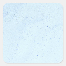 Lichtblauw Zand Vierkante Sticker