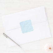 Lichtblauw Zand Vierkante Sticker (Envelop)