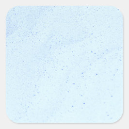 Lichtblauw Zand Vierkante Sticker