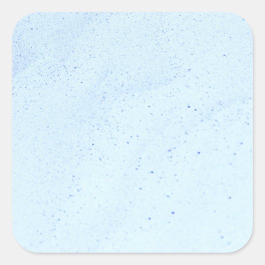 Lichtblauw Zand Vierkante Sticker (Voorkant)