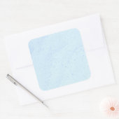 Lichtblauw Zand Vierkante Sticker (Envelop)