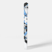 Lichtblauw zwart monogram meisjes volleybal Case-Mate iPhone case (Achterkant / Rechts)