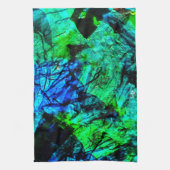 Lichtblauwe abstracte keukenhanddoeken, gladde tex theedoek (Verticaal)