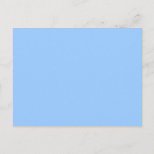 Lichtblauwe achtergrond briefkaart (Voorkant)