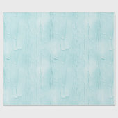Lichtblauwe Aqua Frosting Verjaardag Cadeaupapier (Vlak)
